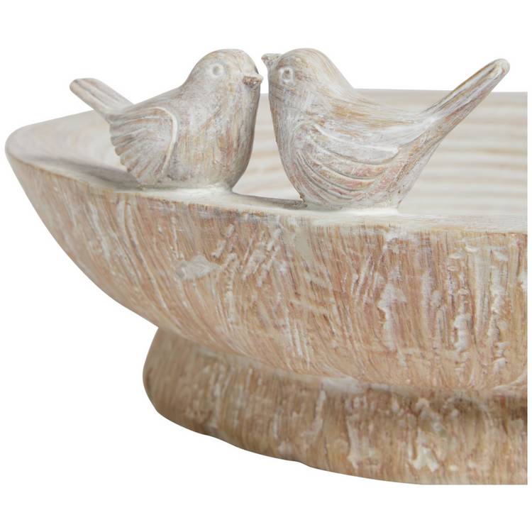 Resin bird bath garden decoration 25.7cm, UK version