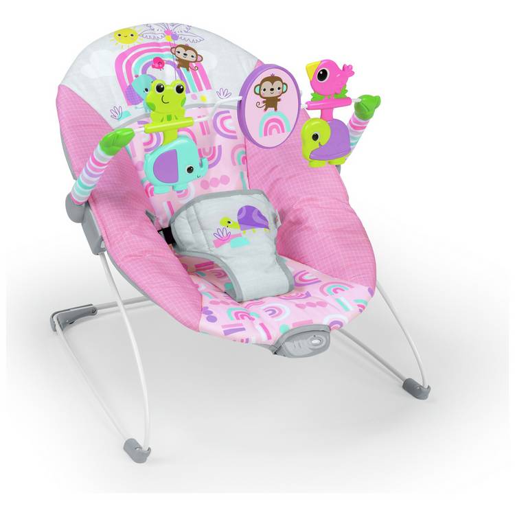 Bright Starts Pink Paradise baby bouncer - British product