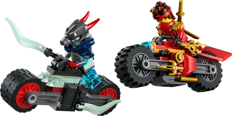 LEGO Kai's Motorcycle Speed Race ninja bike set, UK version