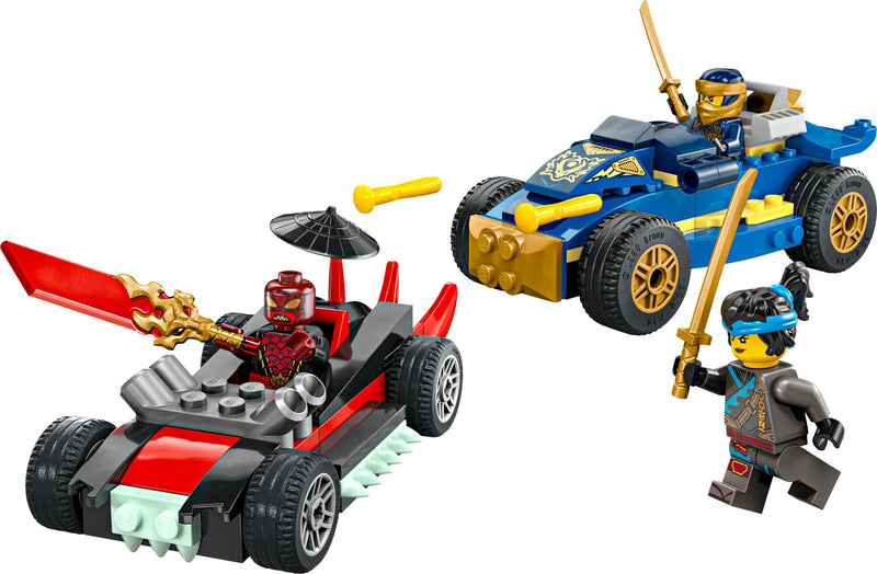 LEGO NINJAGO Rogue vs Drix Race Car Duel set (British brand)