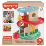 Fisher-Price Wooden Treehouse Ball Run baby toy - (British brand)