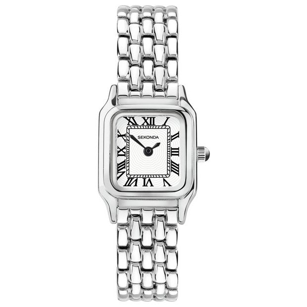 Sekonda ladies white dial silver alloy watch, UK version