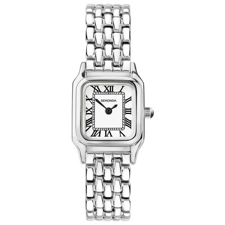 Sekonda ladies white dial silver alloy watch, UK version
