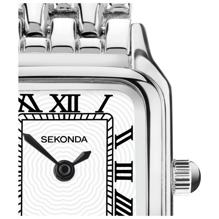 Sekonda ladies white dial silver alloy watch, UK version
