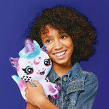Airbrush unicorn plush toy with light-up horn, imported from the UK