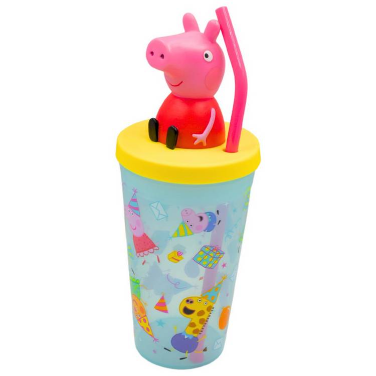Hox Peppa Pig 3D travel tumbler 450ml (British brand)