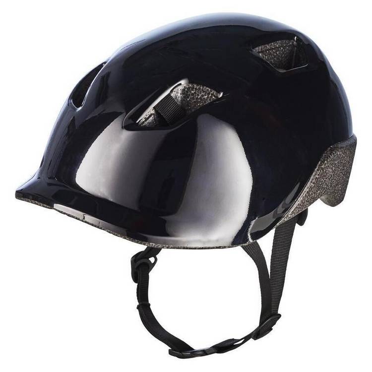 Decathlon Kids' Bike Helmet 100 black S/53-56cm - British product