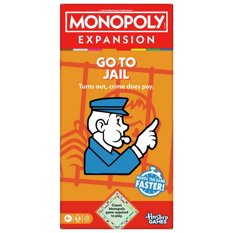 Hasbro Monopoly Go to Jail expansion pack, UK version