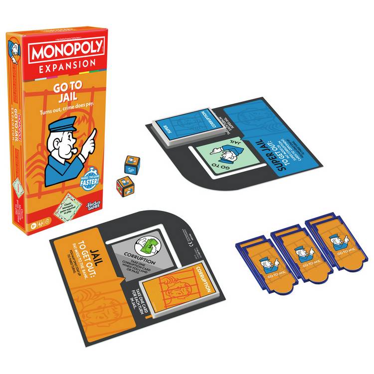 Hasbro Monopoly Go to Jail expansion pack, UK version