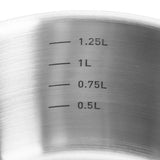 Habitat 16cm brushed stainless steel saucepan (British brand)