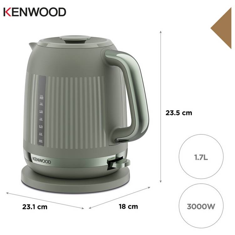 Kenwood Dusk Kettle olive green 1.7L (British brand)