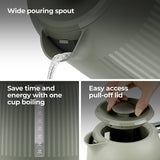 Kenwood Dusk Kettle olive green 1.7L (British brand)