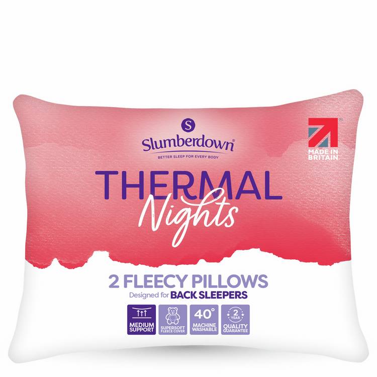 Slumberdown Thermal Nights pillow 2 pack (British brand)