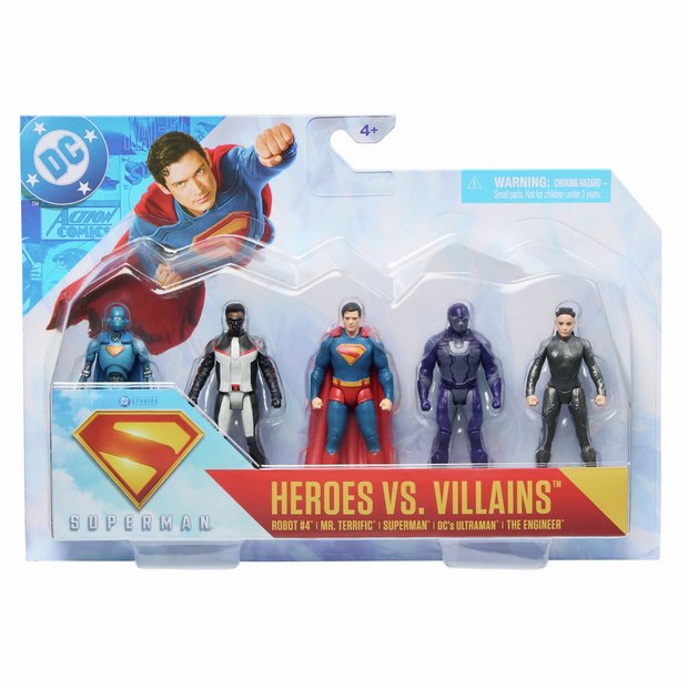 DC Comics Superman 5 Figure Toy Pack 7cm (British brand)