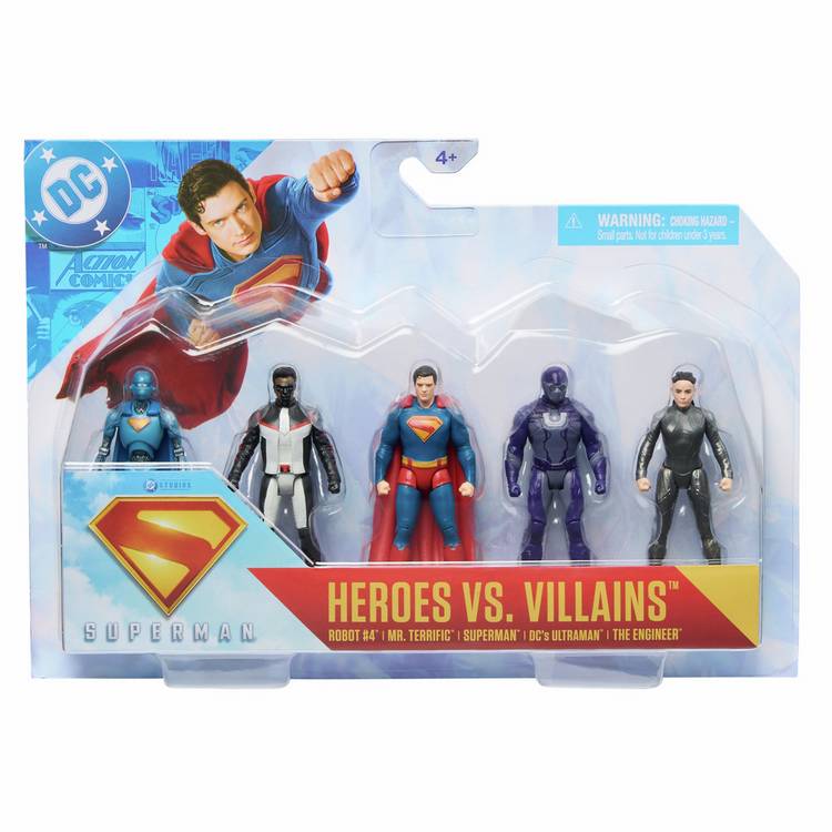 DC Comics Superman 5 Figure Toy Pack 7cm (British brand)