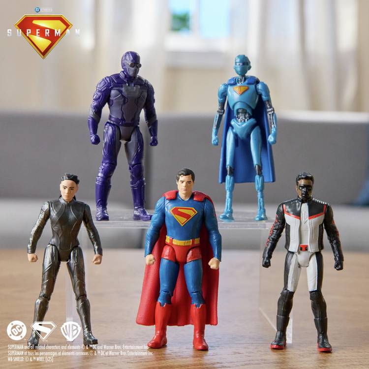 DC Comics Superman 5 Figure Toy Pack 7cm (British brand)