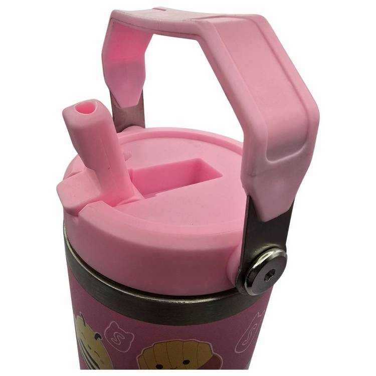 Hox Squishmallows Bradley Pink travel mug 880ml, imported from the UK