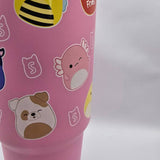 Hox Squishmallows Bradley Pink travel mug 880ml, imported from the UK