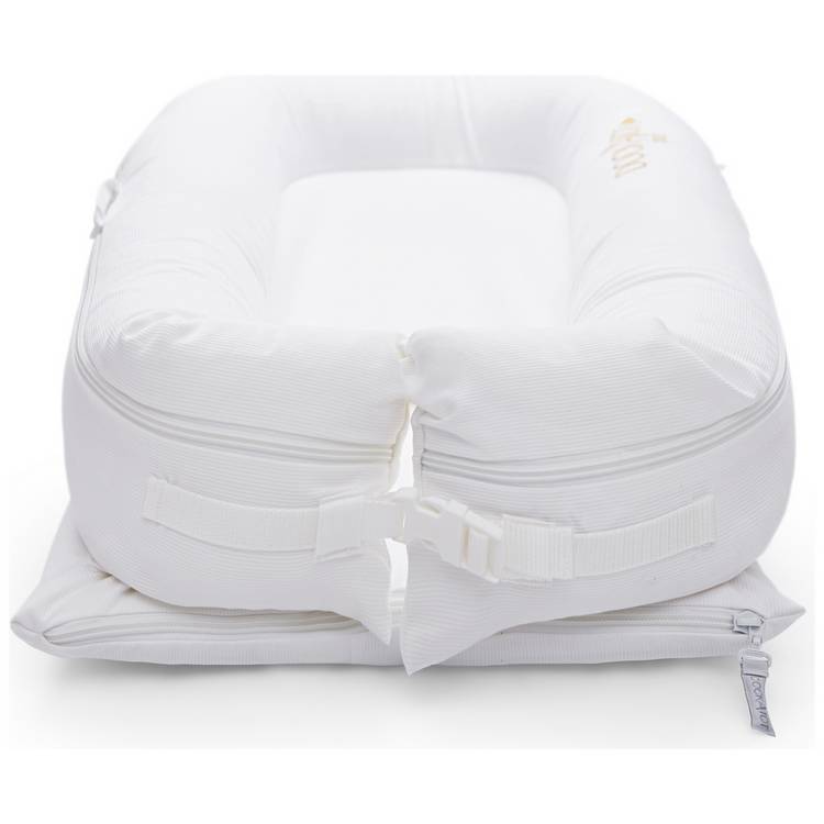 DockATot baby lounger Pristine White, UK version