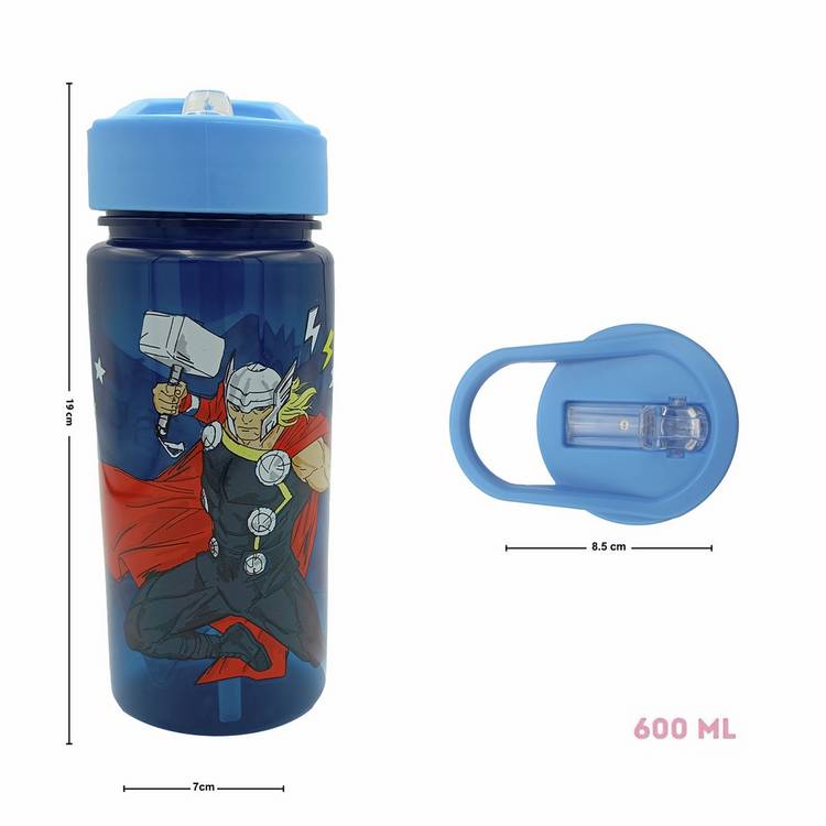 Hox Avengers Blue Sipper water bottle 600ml - British product