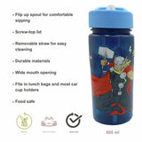 Hox Avengers Blue Sipper water bottle 600ml - British product