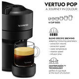 Nespresso Vertuo Pop coffee machine black - British product