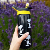 Hox Snoopy black sipper water bottle 600ml (British brand)
