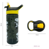 Hox Snoopy black sipper water bottle 600ml (British brand)