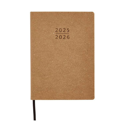 Argos Home B5 Day-to-Page Recycled Leather Diary 192 Pages- Buy online at McGrocer