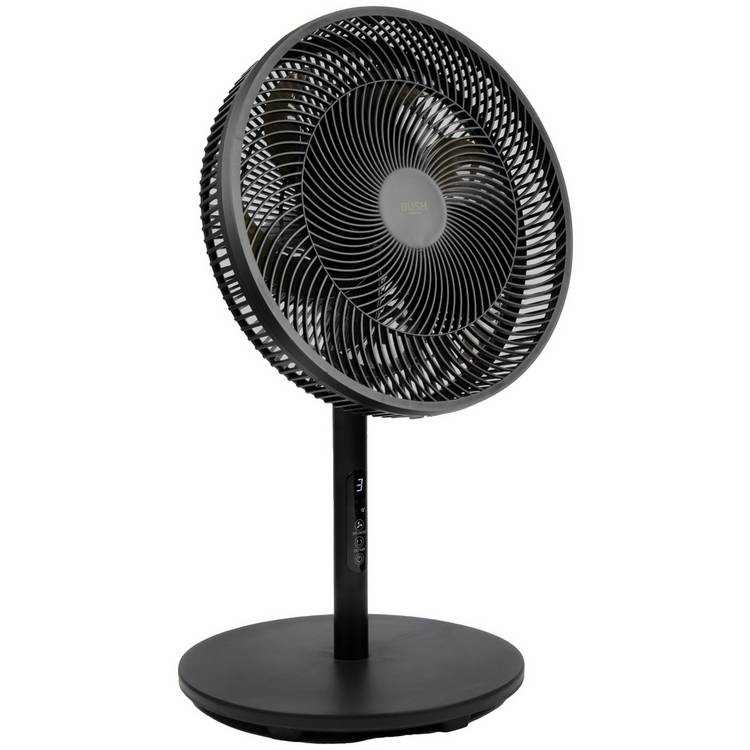 Bush black pedestal fan with remote control 16 inch, imported from the UK