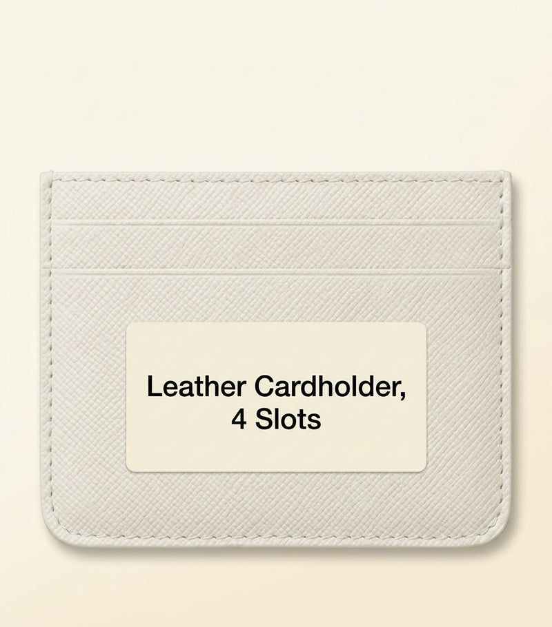 Cartier C de Cartier card holder leather with enamel hardware, imported from the UK