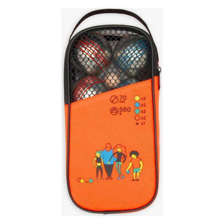 Decathlon coloured boules set 8-piece - British product
