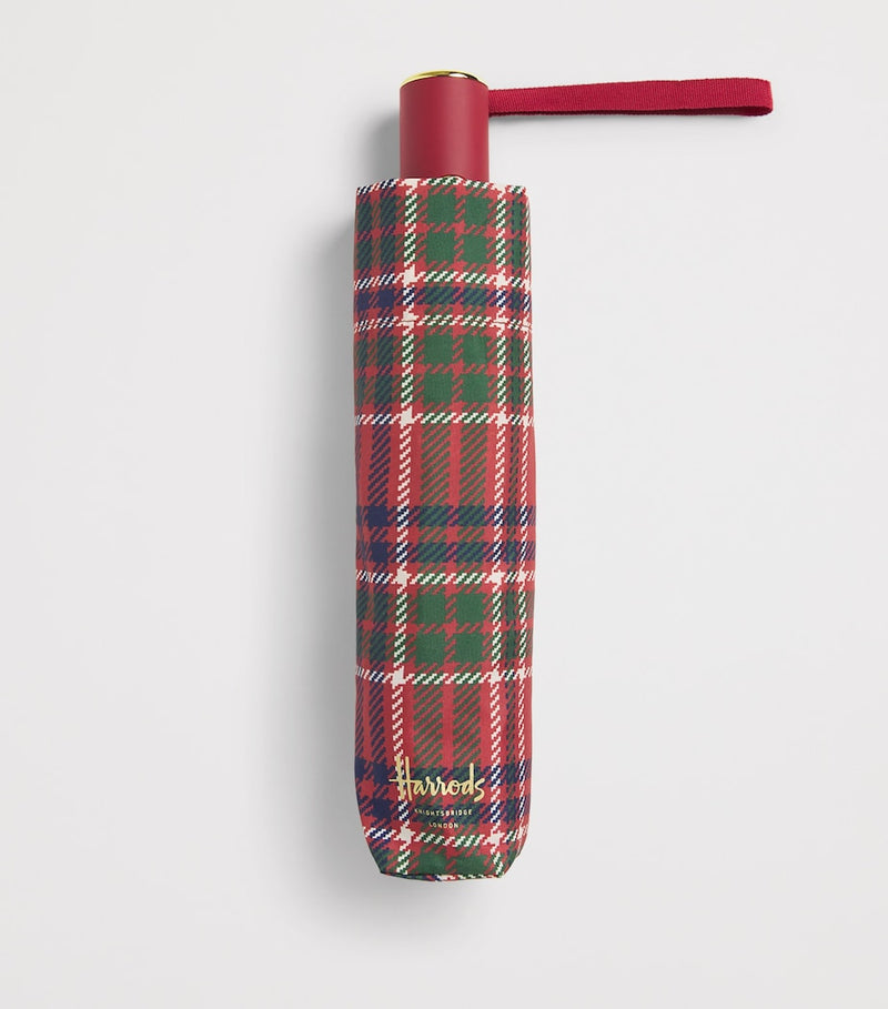 Harrods tartan umbrella 100% polyester - British product