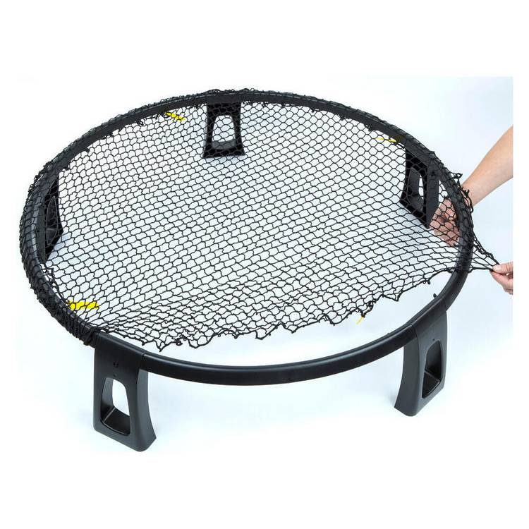 Decathlon roundnet set in Black with net ball and backpack, UK version