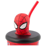 Spider-Man 3D head soda cup blue and red 440ml - British product
