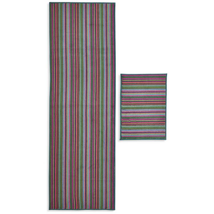 Argos Home bright stripe runner and mat set 180x57cm (British brand)