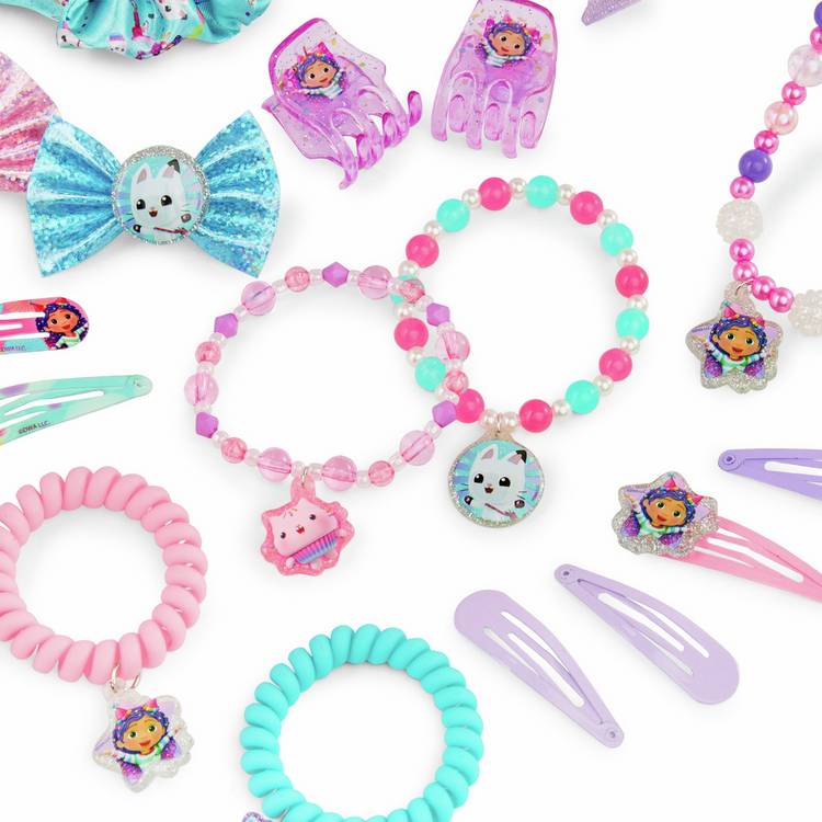 Gabbys Dollhouse 24 piece hair accessory set, UK version