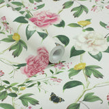 RHS Chinoiserie Charmer Cream wallpaper roll 50cm x 10m (British brand)