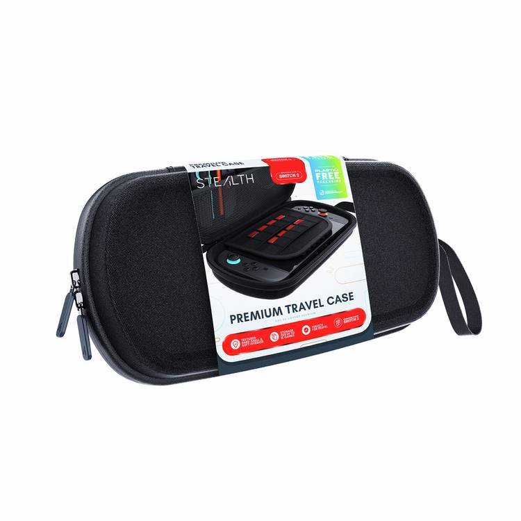 STEALTH Premium Travel Case for Nintendo Switch 2 Black, UK version