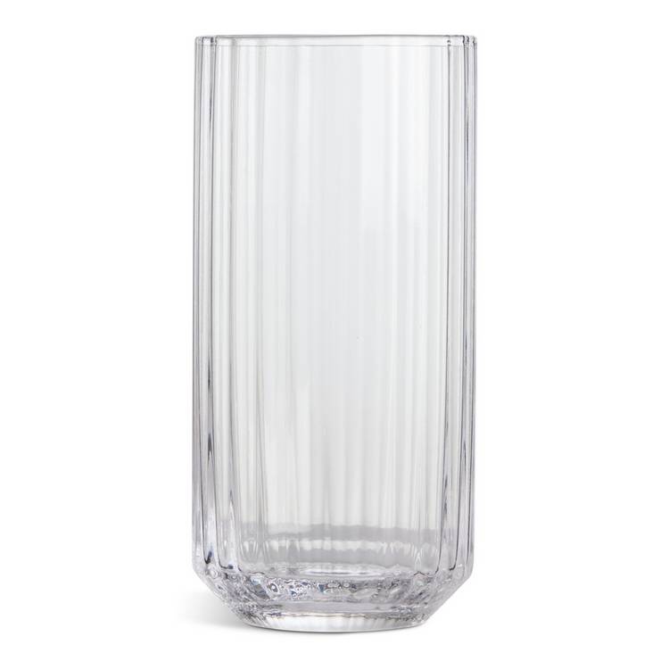 Habitat wide ribbed hi-ball glasses set of 4 350ml, imported from the UK