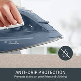 Tefal Virtuo 30 steam iron blue, imported from the UK
