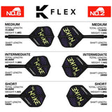 Target Luke Littler K-Flex dart flights and shaft system short (British brand)