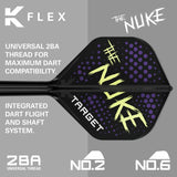 Target Luke Littler K-Flex dart flights and shaft system short (British brand)