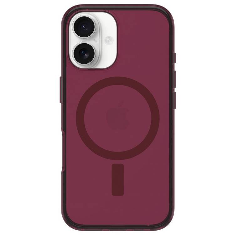 OtterBox Symmetry MagSafe phone case for iPhone 16 Brick Red, UK version