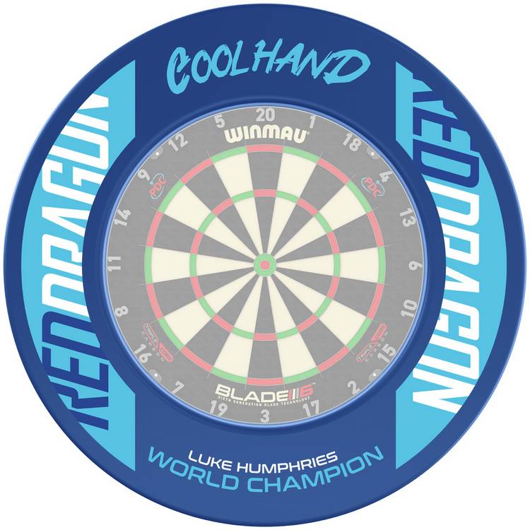 Red Dragon Luke Humphries Coolhand dartboard surround, UK version