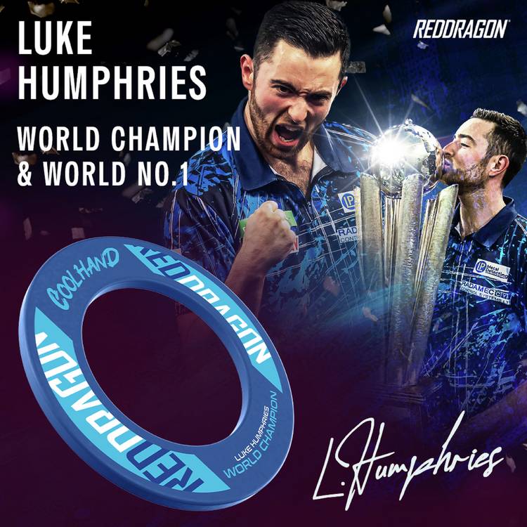 Red Dragon Luke Humphries Coolhand dartboard surround, UK version
