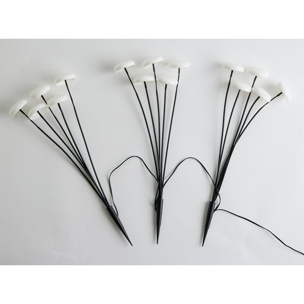 Solar mushroom light pack of 3, imported from the UK