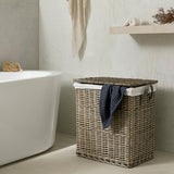 Argos Home two-compartment willow laundry basket 100L (British brand)
