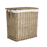 Argos Home two-compartment willow laundry basket 100L (British brand)