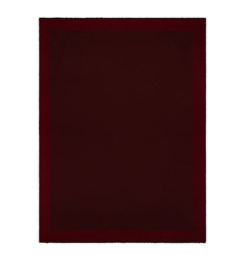 Begg x Co Arran cashmere border throw 150x200cm - British product